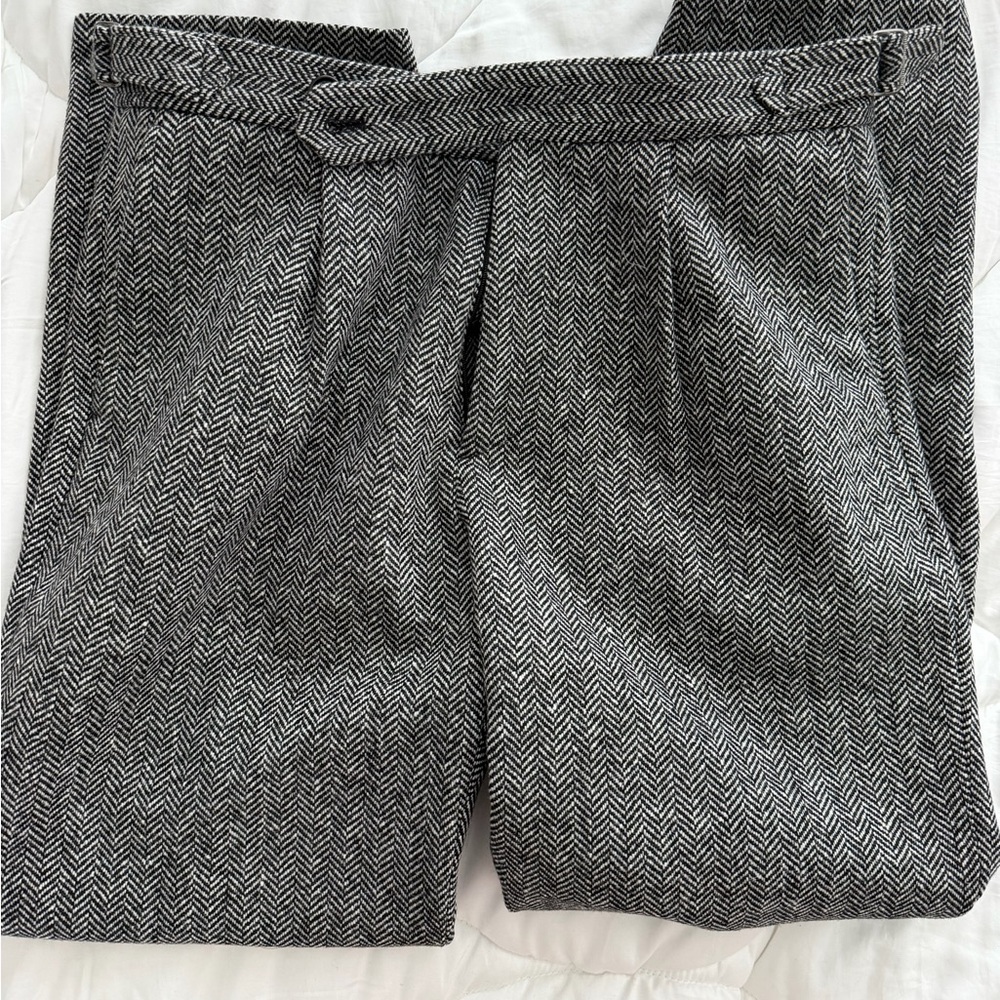 $298 NWT Todd Snyder Donegal Herringbone Side Tab Trouser